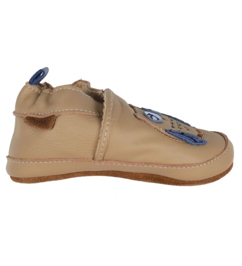 En Fant Krabbesko Beige m. Ugle 25 Krabbesko Brun