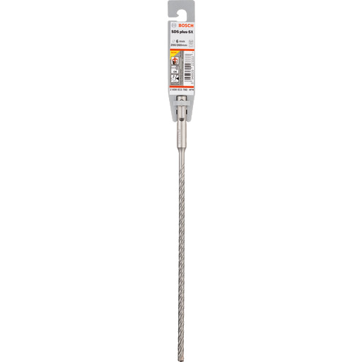 Bosch SDS Plus 5X 6 mm Betongbor 260 mm for Murverk og Forsterket Betong