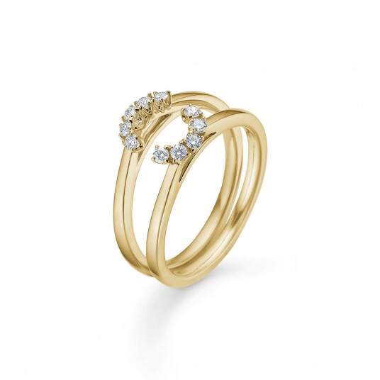 Mads Z Crown Tiara Ring 14 kt. Gull 0,04 ct. 1541920-54 - Dame - Gold Mads Z Crown Tiara Ring 14 kt. Gull 0,04 ct. 1541920-54 - Dame - Gold