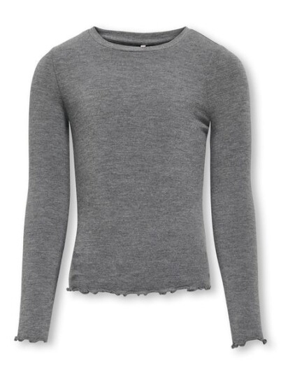 Kids Only Amour langermet genser - dark grey melange