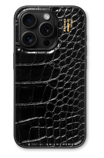 Ideal Of Sweden Vegan Leather Case Black Croco (IDVLC-I2361P-334)