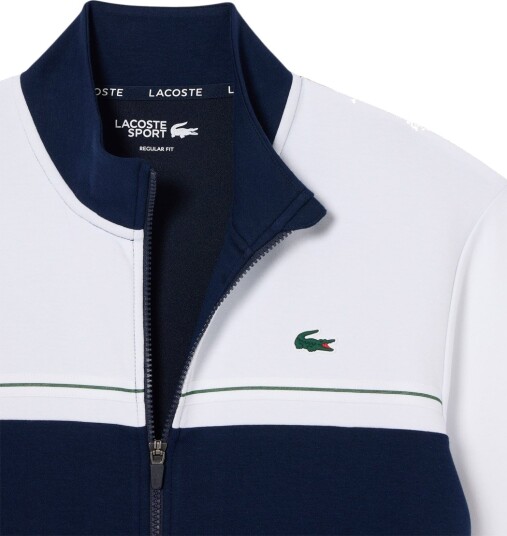 Lacoste Sport Colour Block Treningsjakke Herre Hvit/Navy 2XL
