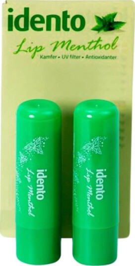 Idento Lip Menthol 4 g 2 stk.