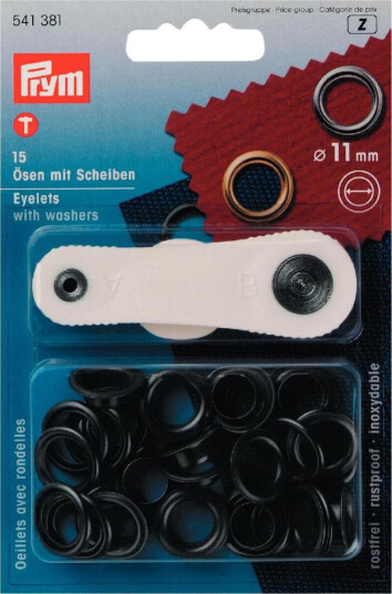 Maljer 15 stk 11 mm svart Maljer 15 stk 11 mm svart