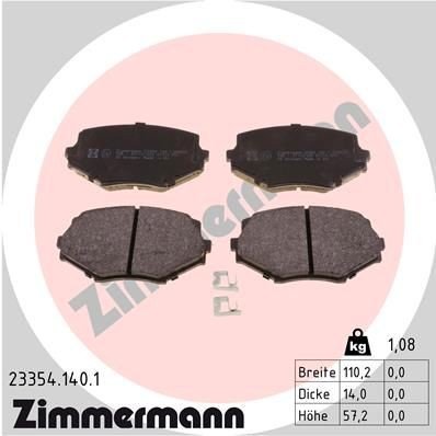 Bremseklosser ZIMMERMANN 23354.140.1