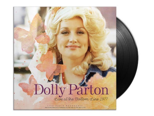 Dolly Parton Live at The Bottom Line 1977 Live Radio Broadcast LP/Vinyl Dolly Parton Live at The Bottom Line 1977 Live Radio Broadcast LP/Vinyl
