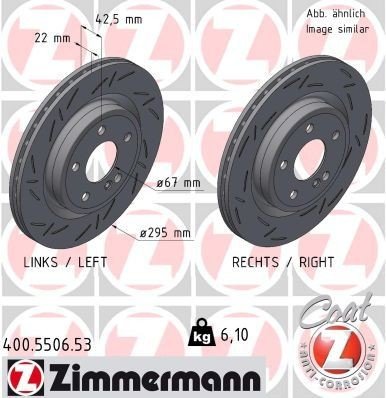 Bremseskive ZIMMERMANN 400.5506.53