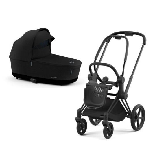 Barnevogn Cybex Priam Matt Black Inkl. Stardust Bag