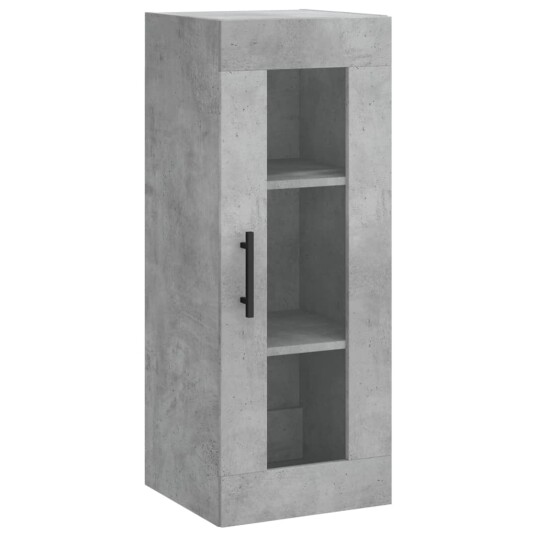 vidaXL Highboard betonggrå 34,5x34x180 cm konstruert tre 8720845488116