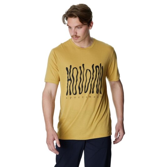 Houdini M's Tree Message Tee Golden Fields / Wave