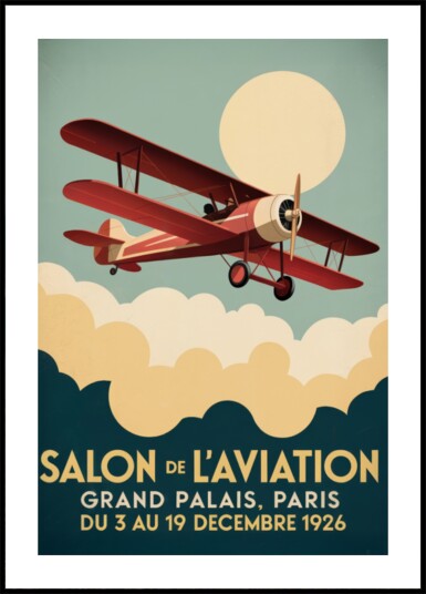 Vintage Paris Air Show Plakat / 70x100