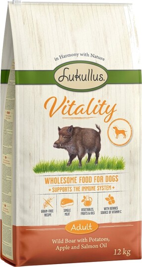 Lukullus Tørrfôr Vitality Immune System Villsvin Kornfritt 2 X 12 kg