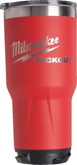 Milwaukee Packout Termokopp Rød 887ml - Dobbeltisolert og Festesystem