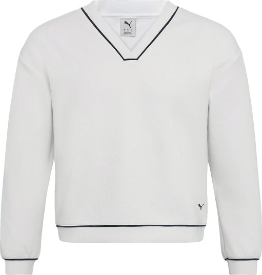 PUMA Golf W Cloudspun Fleece V Neck White XXL