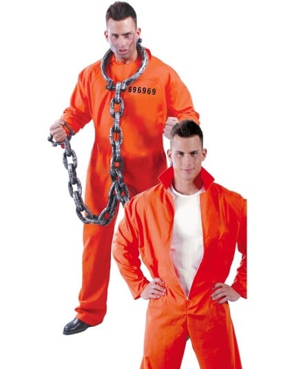 Fengselsfugl Fangekostyme Strl XL