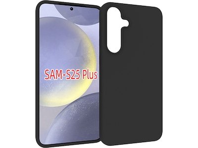 iiglo Galaxy S25+ Silikondeksel sort