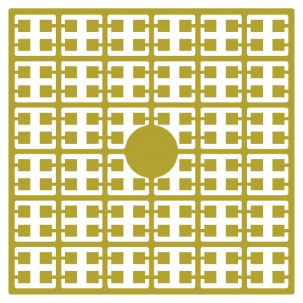 Pixelhobby Midi Perler 539 Ekstra Mørk Strågul 2x2mm 140 pixels