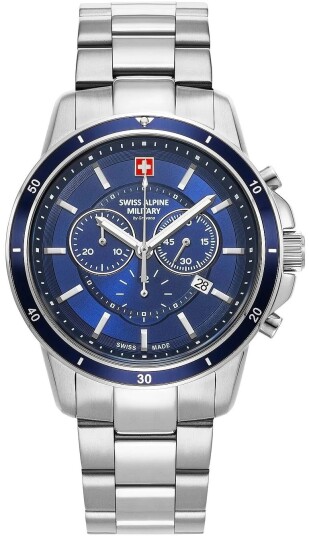 Swiss Alpine Military Herreklokke 7089.9135 Douglas Blå/Stål Ø44 mm Swiss Alpine Military Herreklokke 7089.9135 Douglas Blå/Stål Ø44 mm