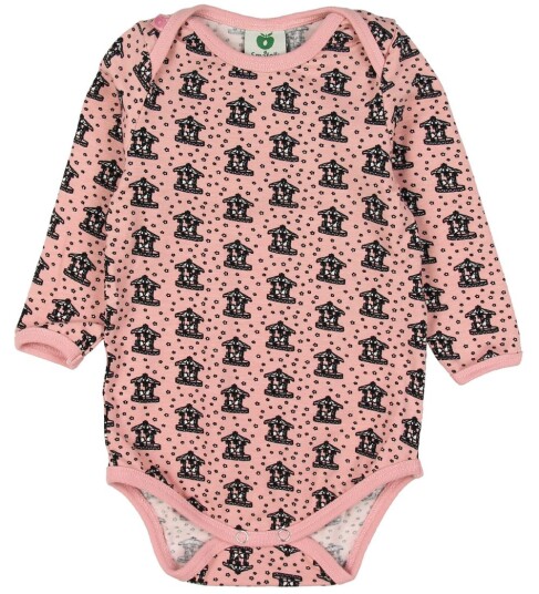 Småfolk Body I/e Sølv Rosa m. Kenzie er Carousel Småfolk 62 Langermet Body