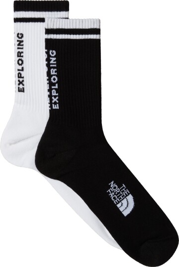 The North Face NSE Everyday Crew Sock - 2 Pack TNF Black/TNF White M (41-43)