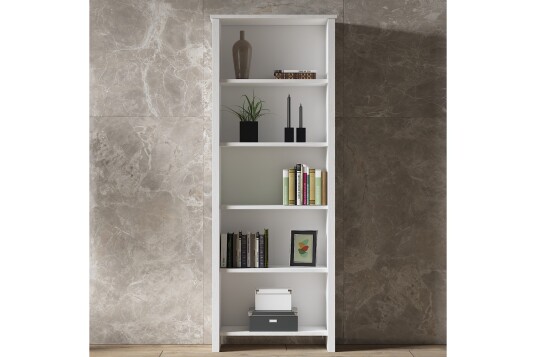 Elspet Bokhylle 64 cm Brun/Hvit