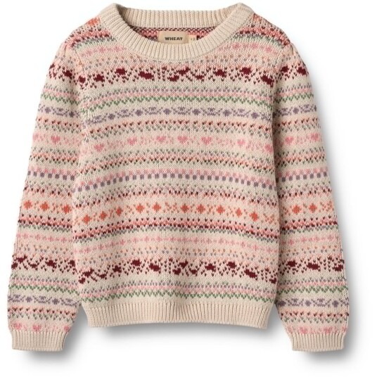 Wheat Multi Jaquard Pullover Olga 4 År/104