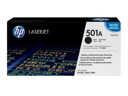 Hp 501A 6000 Sider Sort 1 Stykker Hp 501A 6000 Sider Sort 1 Stykker