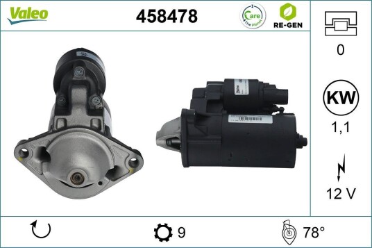 VALEO 458478 Starter VALEO 458478 Starter