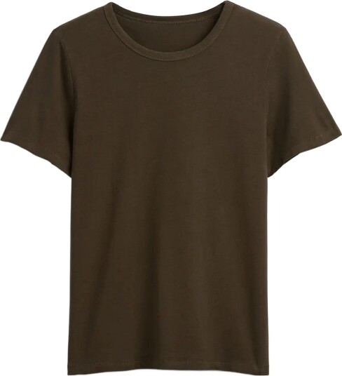GAP Organic Cotton Vintagesoft T Shirt From The Gap Collection   Brown   XS