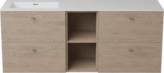 Servantskap FOSSBAD Variant46 B150 for Heldekkende Servant med Venstrekulp
