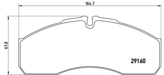 Bremseklosser BREMBO P A6 022