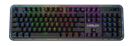 Krux Comet, Full Størrelse (100 Og), Usb, Mekanisk Nøkkelbryter, Qwerty, Rgb Led, Sort, Sølv Krux Comet, Full Størrelse (100 Og), Usb, Mekanisk Nøkkelbryter, Qwerty, Rgb Led, Sort, Sølv