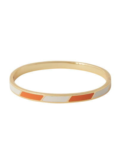 DESIGN LETTERS Striped Candy Bangle |Orange |L:6.5 cm