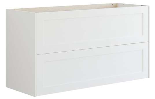 Dansani Inzo Classic Ramme Servantskap 2 Skuff B60 120xh64xd44cm Hvit Matt / 120cm