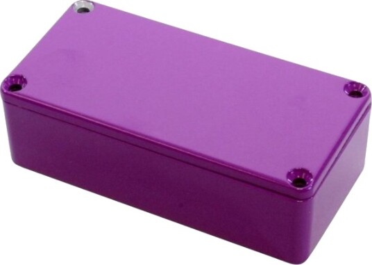 Hammond Electronics 1590G2PR 100 × 50 × 31 mm Støpt Aluminium Lilla Kabinett