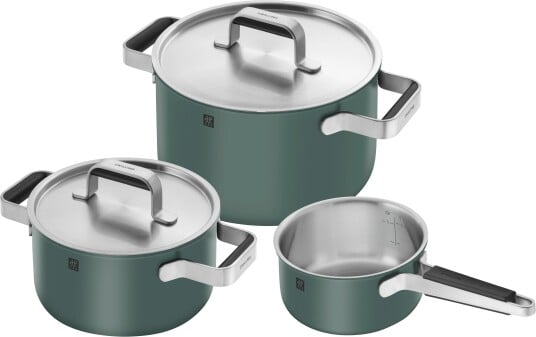 Zwilling Pure kasserollesett 5 deler Grønn Zwilling Pure kasserollesett 5 deler Grønn