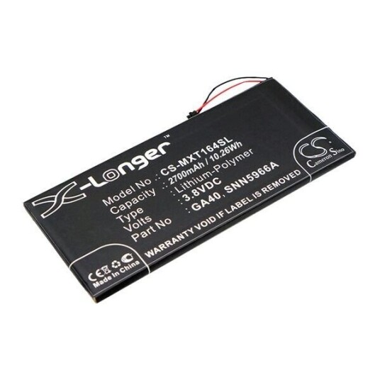 Motorola Moto G4 batteri (2700 mAh 3.8 V, Sort) Motorola Moto G4 batteri (2700 mAh 3.8 V, Sort)