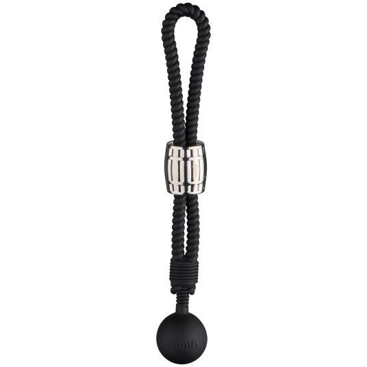 Rebel Heavy Rope Cock Strap med vekt - Svart Rebel Heavy Rope Cock Strap med vekt - Svart