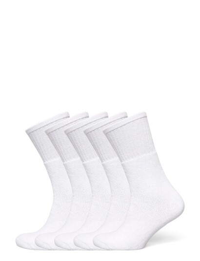 Enkel Studio 5Pack Recycle Tennis Sock   White   40 47