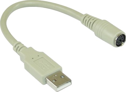 Inline 33102 Beige 0,2 M 6 P Mini Din Usb A Hankjønn Hunkjønn