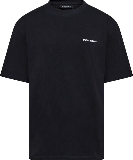 Pegador Logo Oversized Tee   WASHED BLACK   M