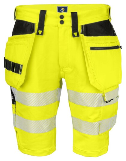 ProJob 6575 Shorts Stretch En Iso 20471 Kl 2/1 Black/Yellow C48