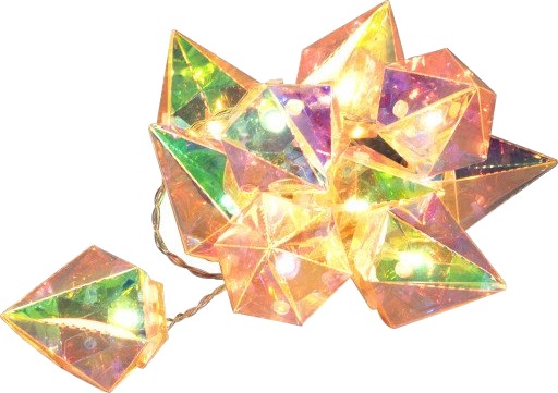 Konstsmide Diamanter 10 LED B/O timer Flerfarget Konstsmide Diamanter 10 LED B/O timer Flerfarget
