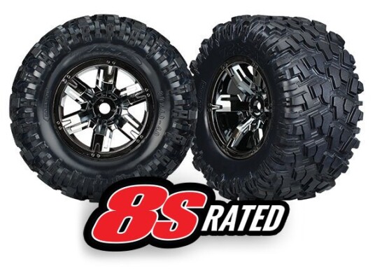 Traxxas 7772A Tires & Wheels Maxx AT/X-Maxx Black Chrome 2 Traxxas 7772A Tires & Wheels Maxx AT/X-Maxx Black Chrome 2