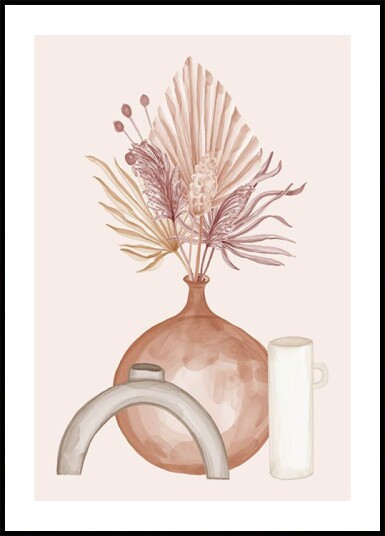 Watercolor Autumn Dry Bouquet Plakat Plakat / 100x150cm Watercolor Autumn Dry Bouquet Plakat Plakat / 100x150cm