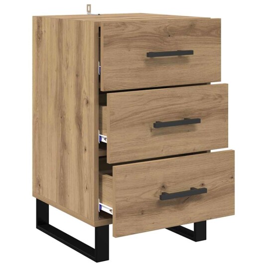 Nattbordskap Artisan Eik 40 x 40 x 66 cm Konstruert tre