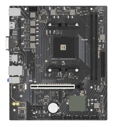 Sapphire A520M-E Micro ATX Hovedkort med AMD A520 chipset og AM4 Socket Sapphire A520M-E Micro ATX Hovedkort med AMD A520 chipset og AM4 Socket