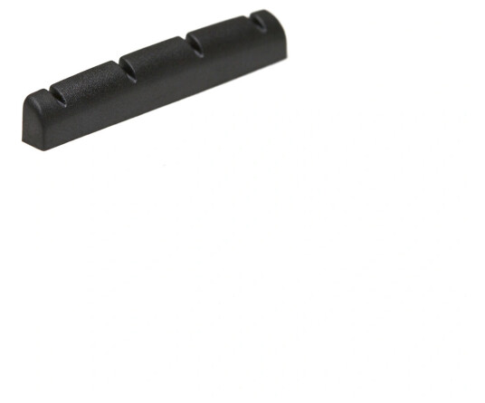 Graph Tech Pt-1250-00 Svart Tusq Xl Slotted Ukulele Nut - Rounded, Flat