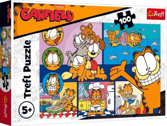 Garfield 100-biters puslespill for barn og voksne