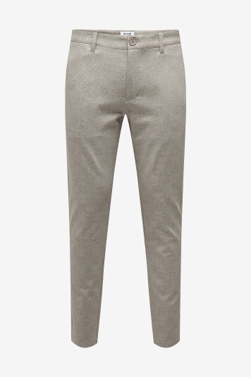 Only & Sons Bukser onsMark Slim Check Pant Brun